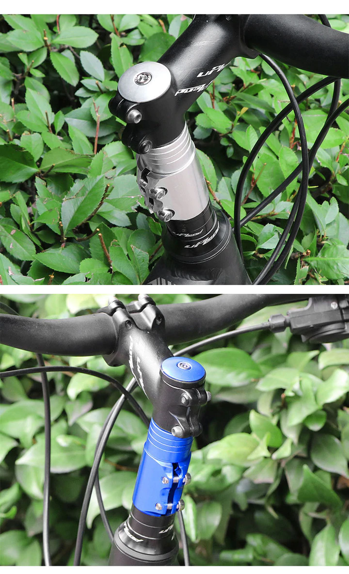 Bicycle Fork Stem Extender Handlebar Riser Aluminium Alloy