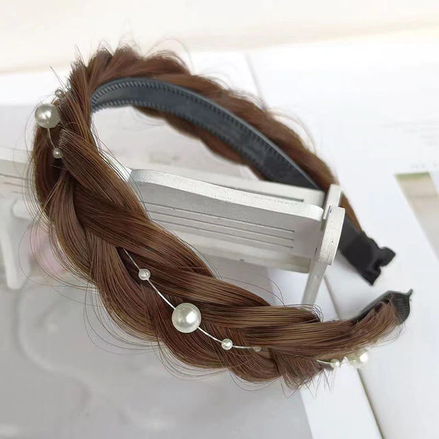 Fluffy Fishbone Wig Headband