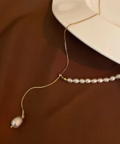 Adjustable Pearl Necklace