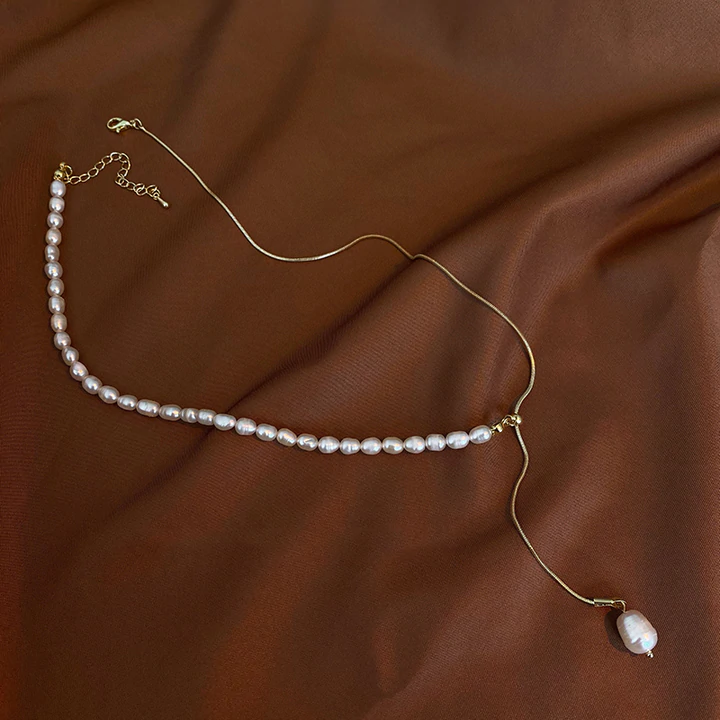 Adjustable Pearl Necklace