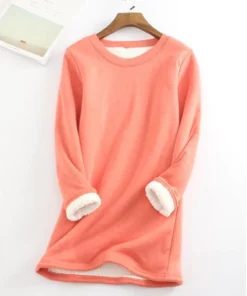 Casual Cotton Round Neck Solid Sweatshirt