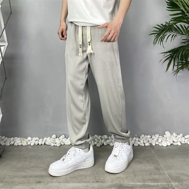 Ice Silk Men's Loose Casual Pants