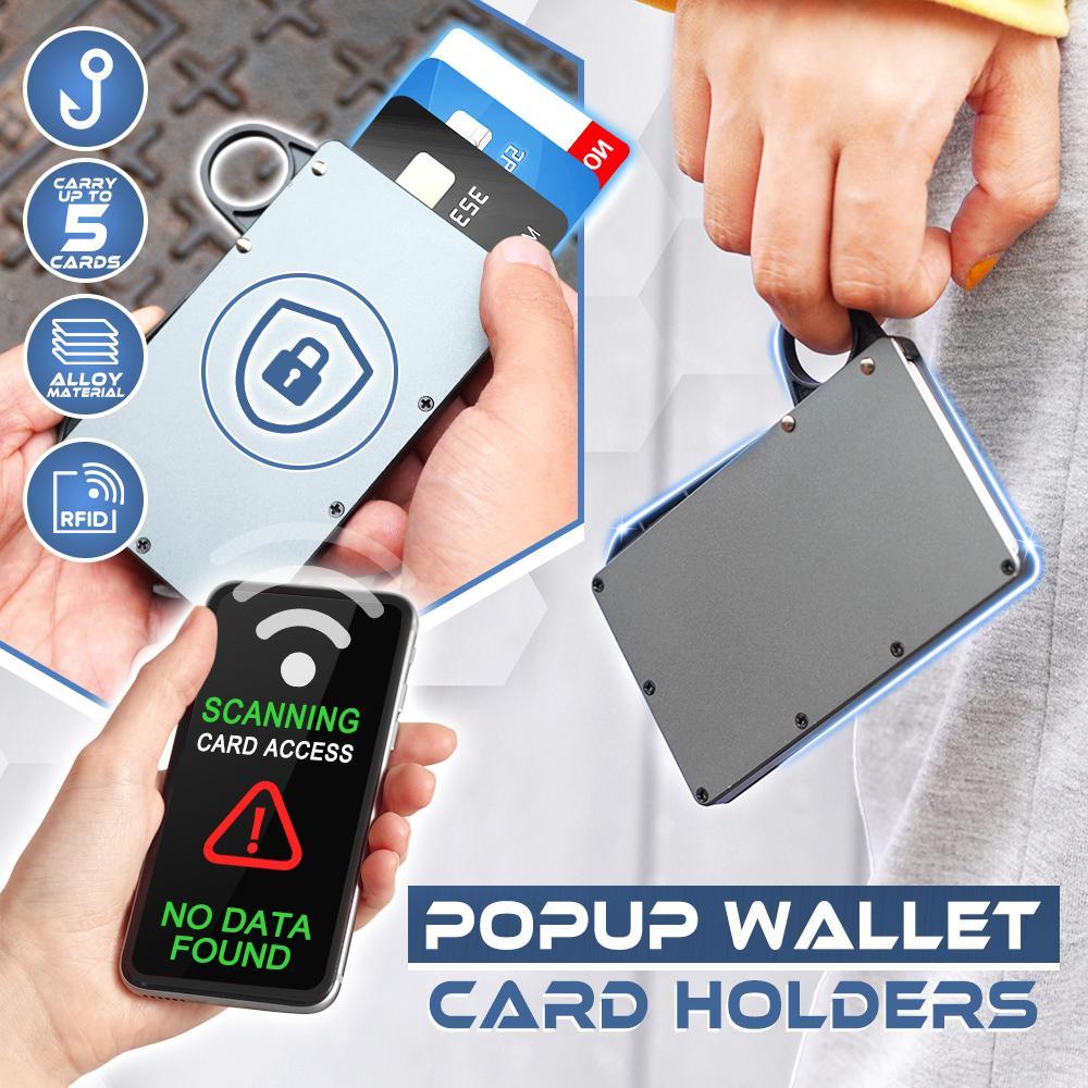 RFID-Proof PopUp Wallet Card Holders