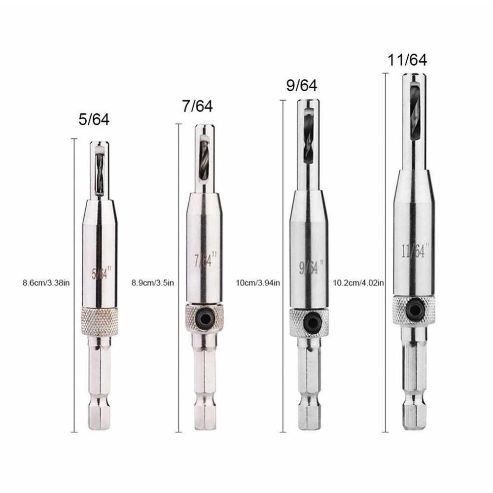 Self-Centering Hinge Drill Bits