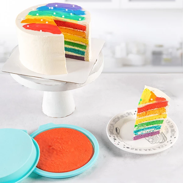 8ł Silicone Rainbow Cake Mold Set