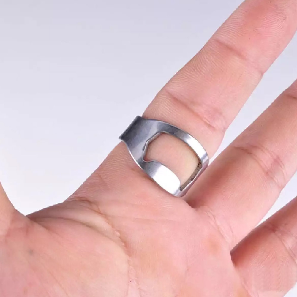 Stainless Steel Bottle Cap Opener Ring