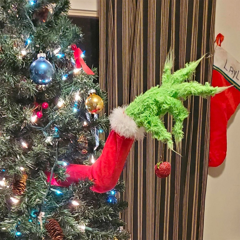 Stink Stank Stunk Grinch Arm Ornament & Christmas Tree Topper