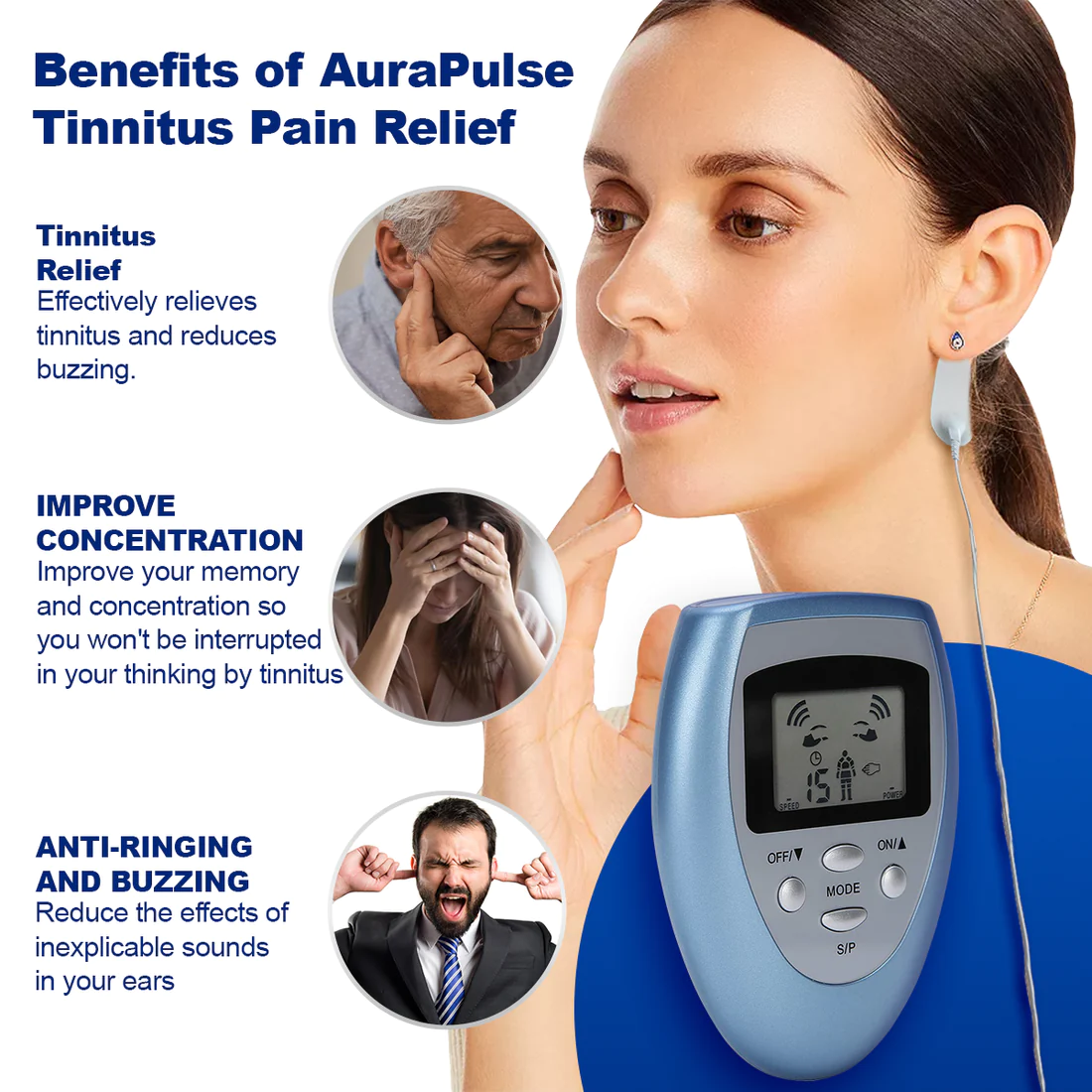 Luhaka AuraPulse Tinnitus Relief EMS Pads