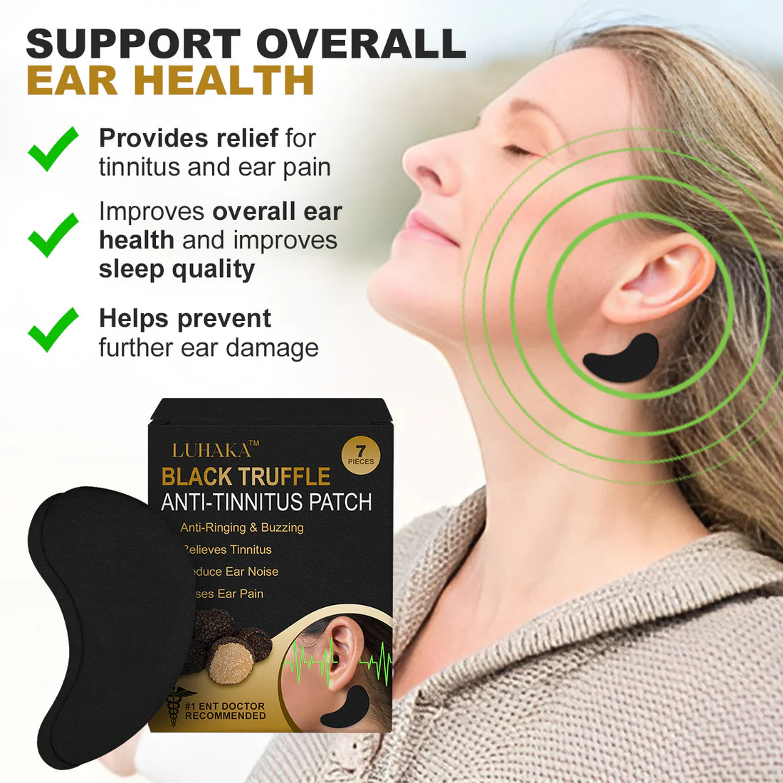 Luhaka Black Truffle Anti-Tinnitus Patch