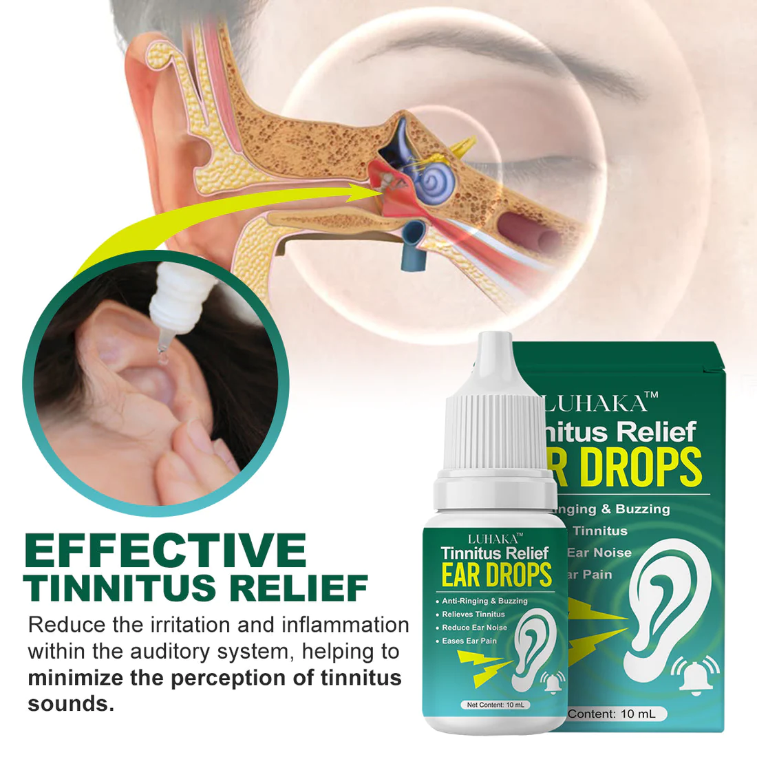 Luhaka Tinnitus Relief Ear Drops