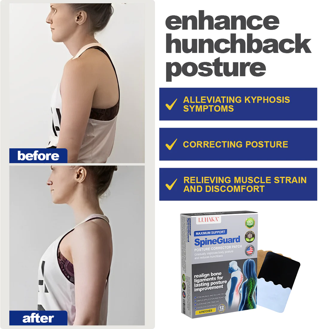 Luhaka SpineGuard Posture Corrector Patch