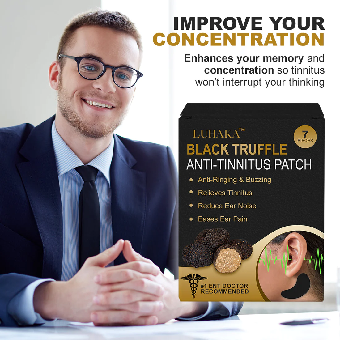 Luhaka Black Truffle Anti-Tinnitus Patch