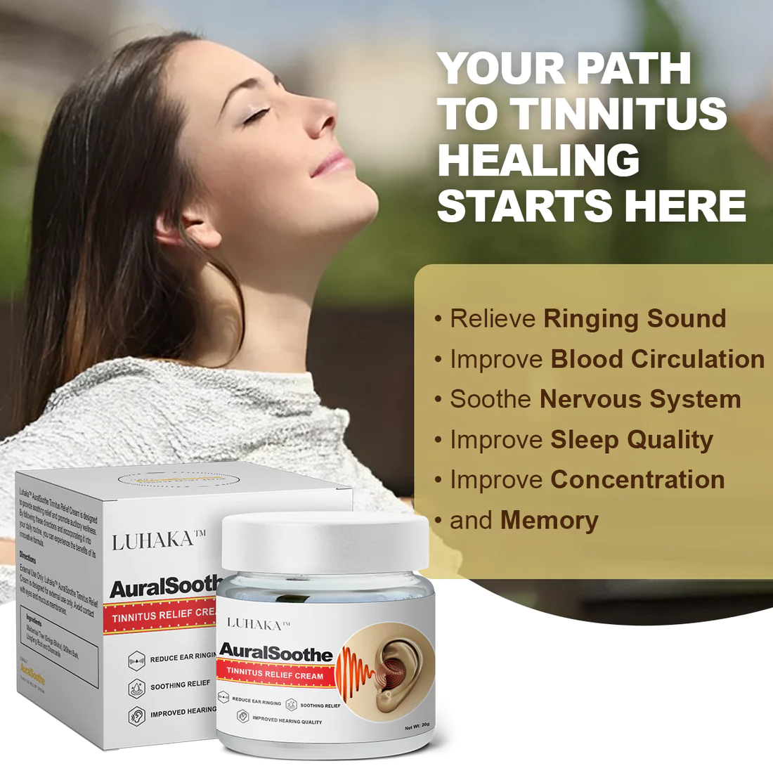 Luhaka AuralSoothe Tinnitus Relief Cream