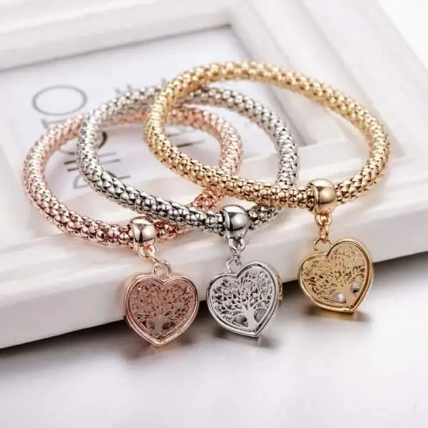 Tree Of Life Heart Edition Crystal Bracelets