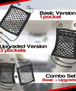 Car Seat Gap Elastic Mesh Handbag Holder