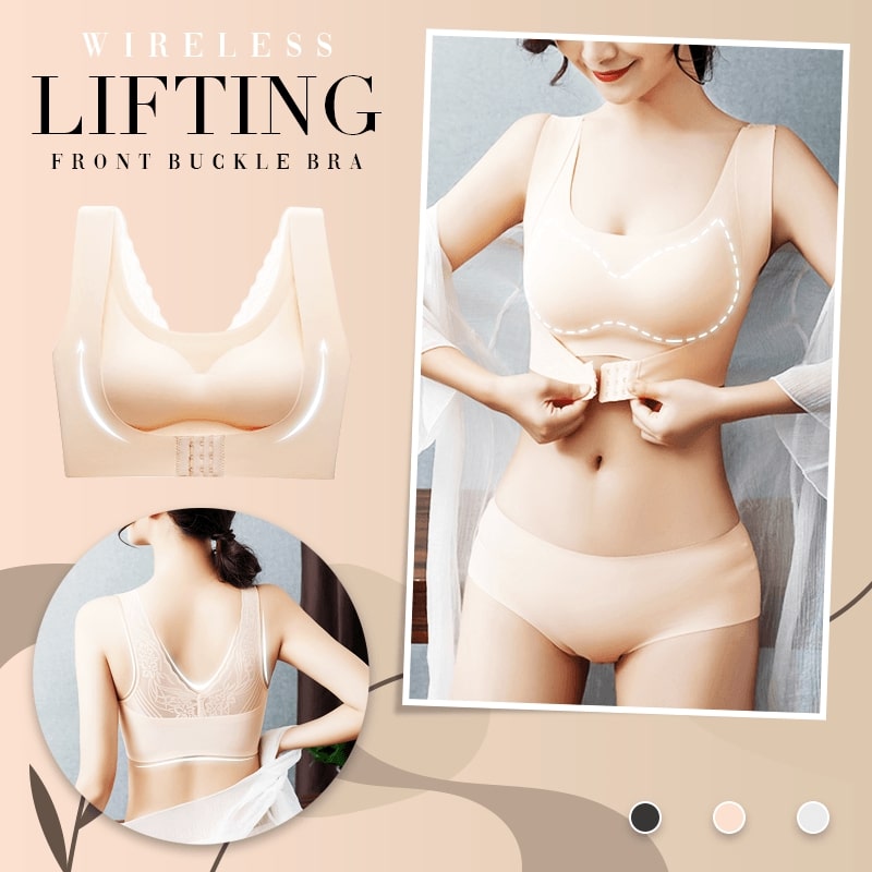 Wireless Lifting Front Buckle Bra