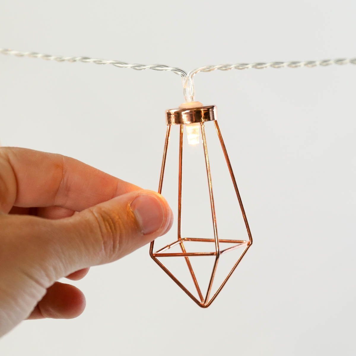 Craft Rose Gold Lantern Light